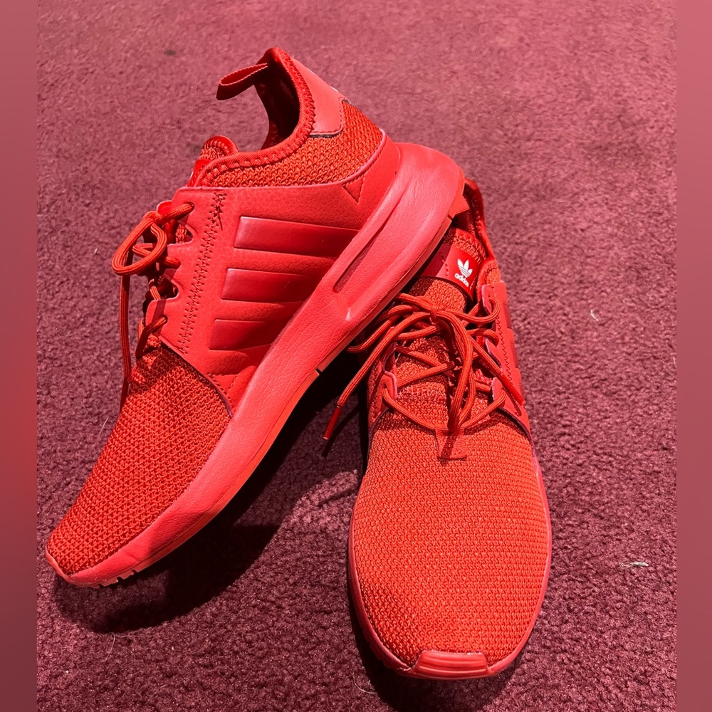 Adidas X_PLR 'Triple Red' youth size 7! Gently used, but still in GREAT SHAPE!